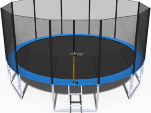 140_1 Trampolina ogrodowa dla dzieci 490cm FUNFIT z siatką zewnętrzną i drabinką