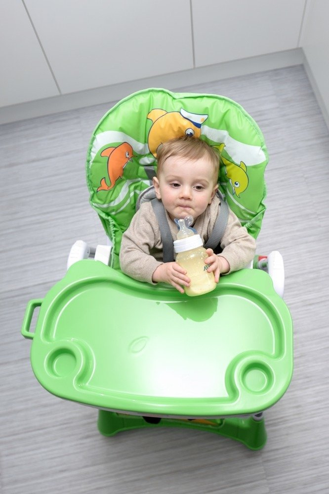 Krzesełko do karmienia Baby Maxi ROZKŁADANE- ZIELONE - obrazek 5