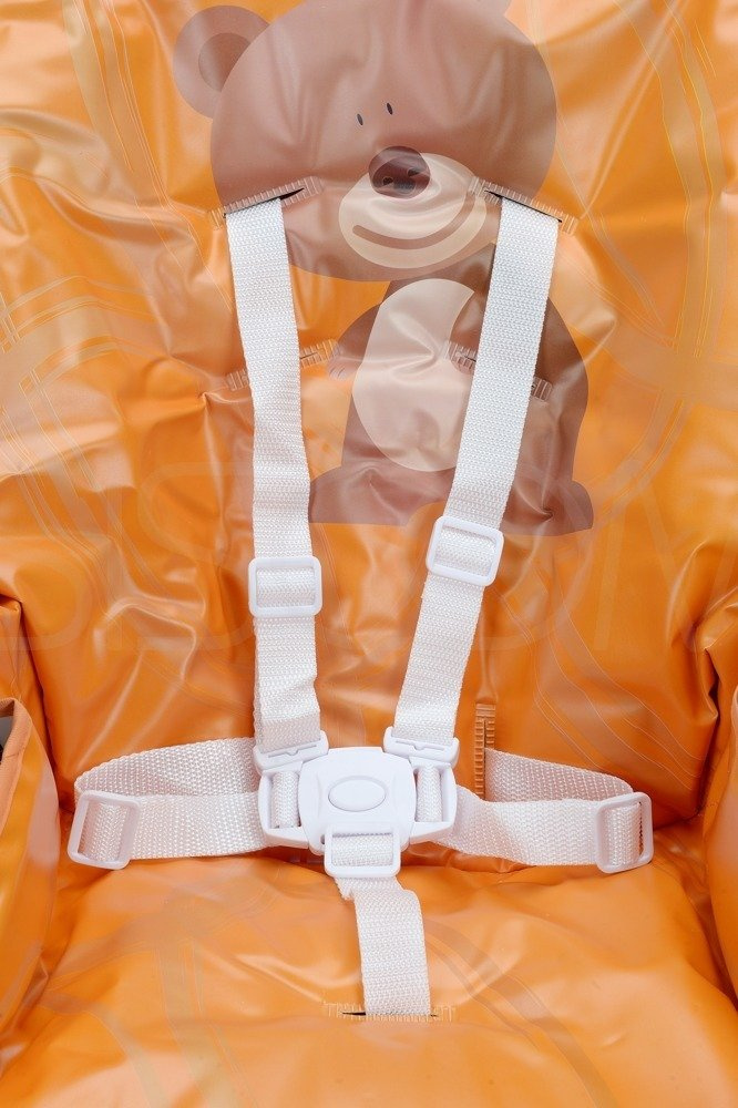 Krzesełko do karmienia Baby Maxi DUŻE- pomarańczowe - obrazek 10