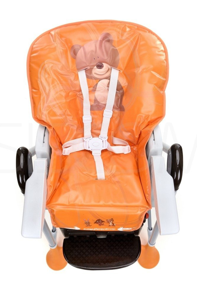 Krzesełko do karmienia Baby Maxi DUŻE- pomarańczowe - obrazek 9