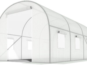 Tunel foliowy Biały z oknami - 10m2 = 400*250*200