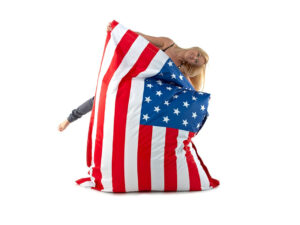 190_10 PODUCHA PUFA BEANBAG USA - BEZ WYPEŁNIENIA