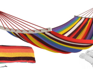 2861_1 Hamak ogrodowy 2-osobowy z wygiętym pałąkiem Premium Curved Style
