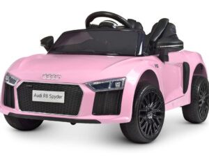 3221_1 Pojazd akumulatorowy dla dzieci AUDI R8 SPYDER różowy