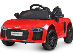 3223_1 Pojazd akumulatorowy na licencji AUDI R8 SPYDER czerwony