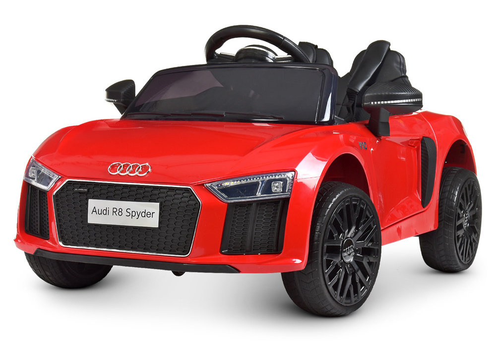 Pojazd akumulatorowy na licencji AUDI R8 SPYDER czerwony
