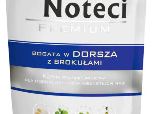 3989_1 Mokra karma dla psa Dolina Noteci Premium bogata w dorsza z brokułami saszetka 500 g