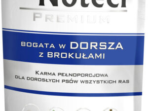 4013_1 Mokra karma dla psa Dolina Noteci Premium bogata w dorsza z brokułami saszetka 150 g