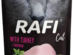4374_1 Mokra karma dla kota Rafi Cat Adult z indykiem 100g