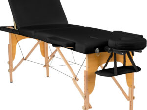 456_1 Stół, łóżko do masażu 3-segmentowe drewniane