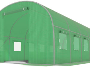 Tunel foliowy ZIELONY z oknami- 24m2 = 800*300*200