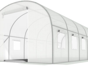 Tunel Foliowy BIAŁY z oknami - 24m2 = 800*300*200