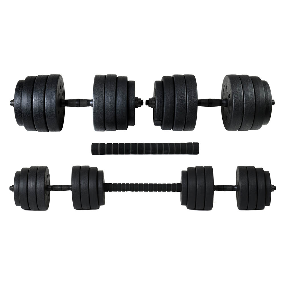 🏋️♂️ Hantle Bitumiczne 40 kg Zestaw 4w1 z funkcją sztangi – uniwersalny sprzęt do domowej siłowni - obrazek 2