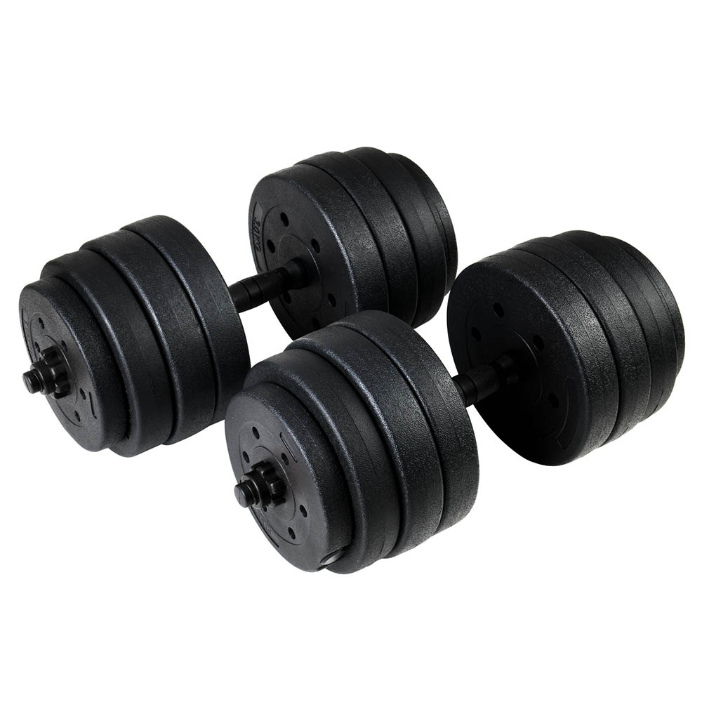 Zestaw Hantli Bitumicznych 40 kg (2x20 kg) – Regulowane Hantle do Ćwiczeń Siłowych - obrazek 5