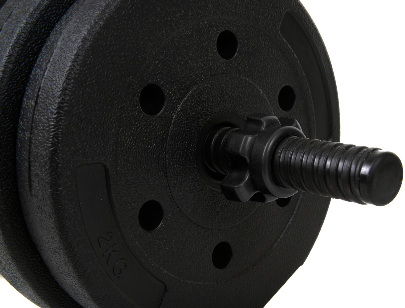Hantle Bitumiczne 30 kg Zestaw 2x15 kg – Regulowane Hantle do Ćwiczeń w Domu - obrazek 5