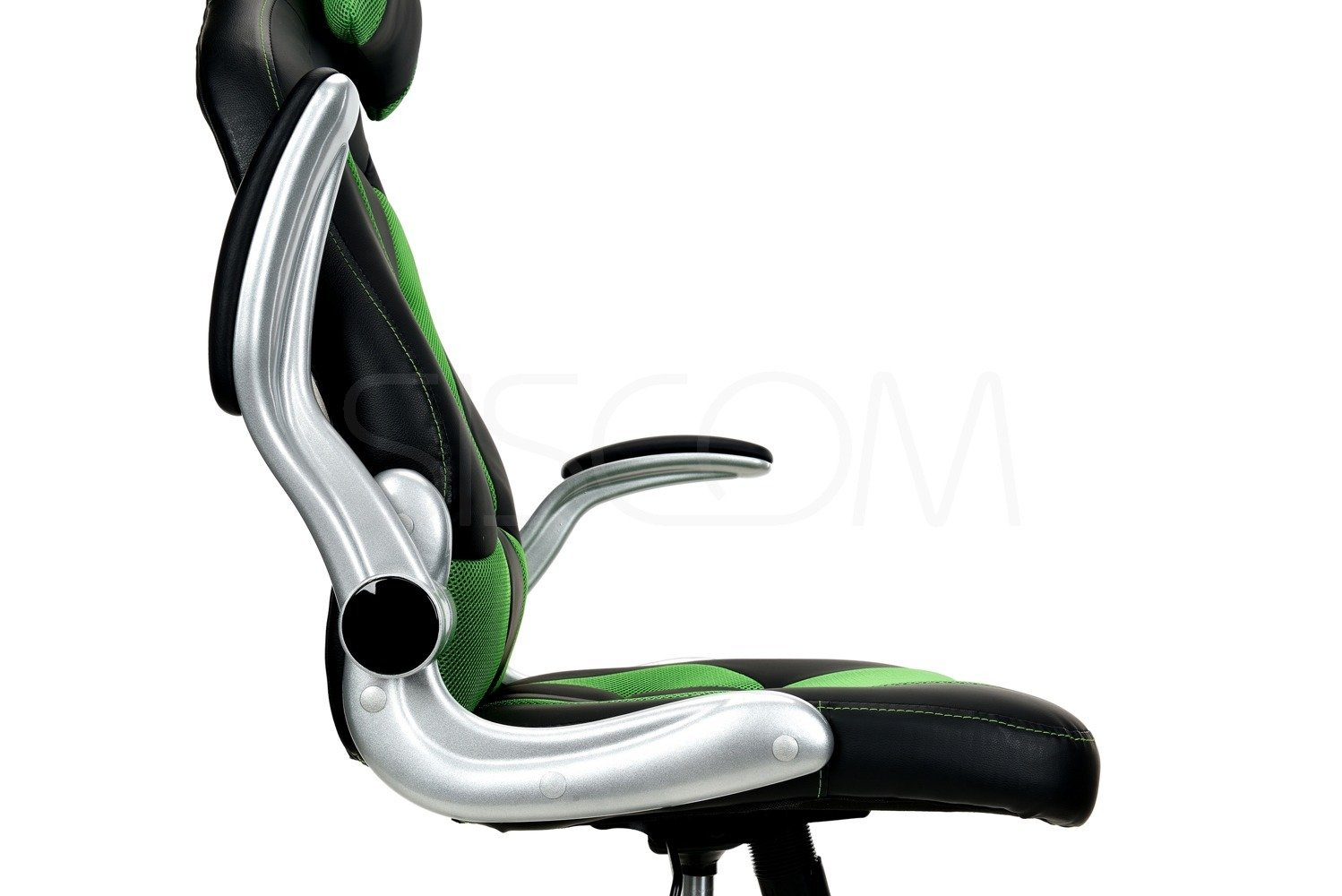 Fotel biurowy Sport czarno-zielony - obrazek 4