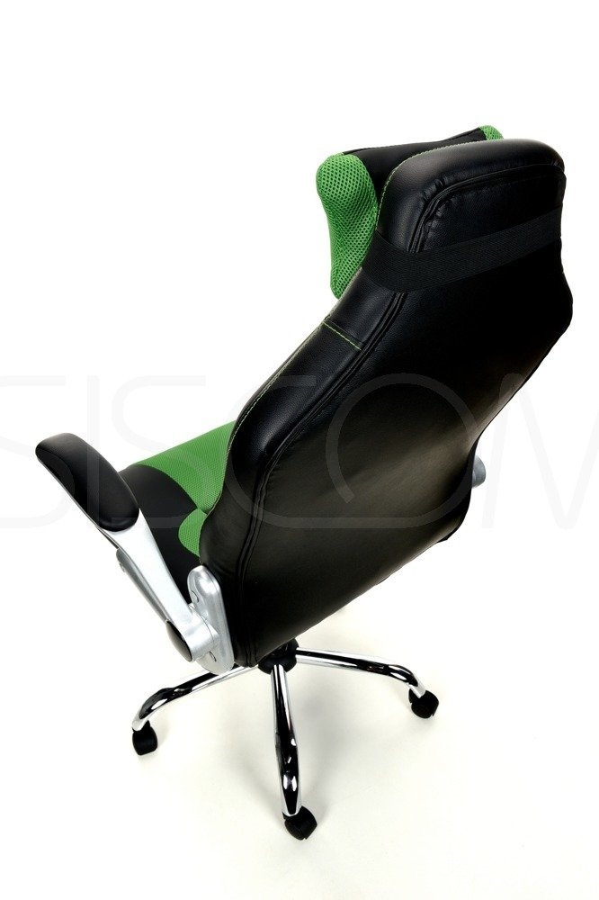 Fotel biurowy Sport czarno-zielony - obrazek 3