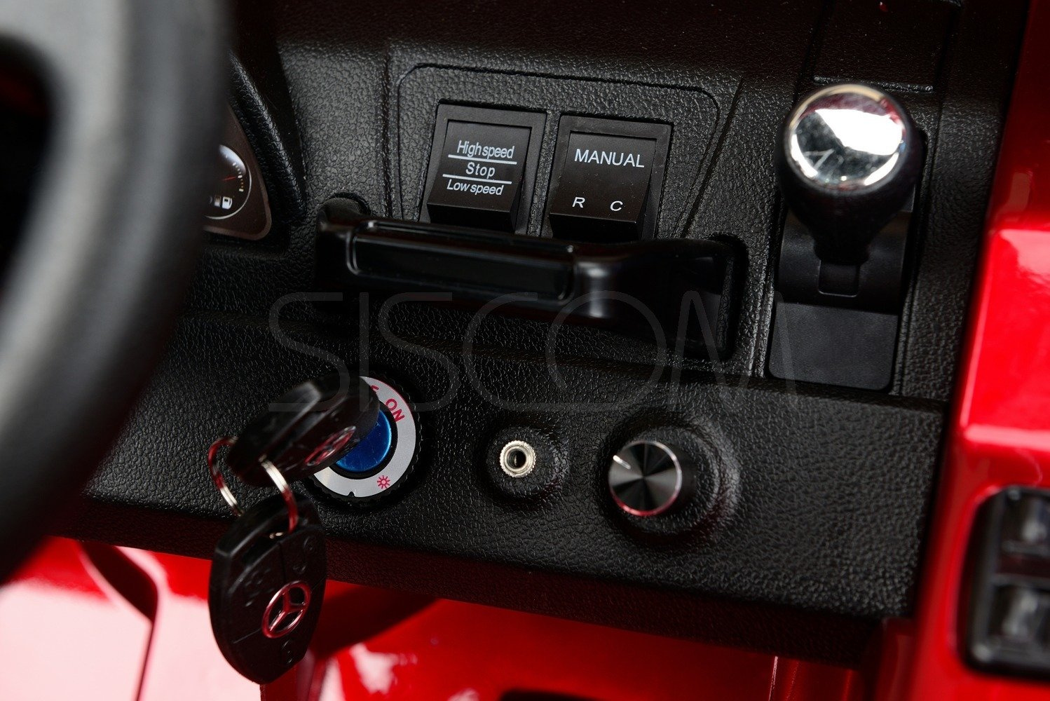 Pojazd elektryczny, na akumulator Mercedes G55 na licencji - czerwony - obrazek 20
