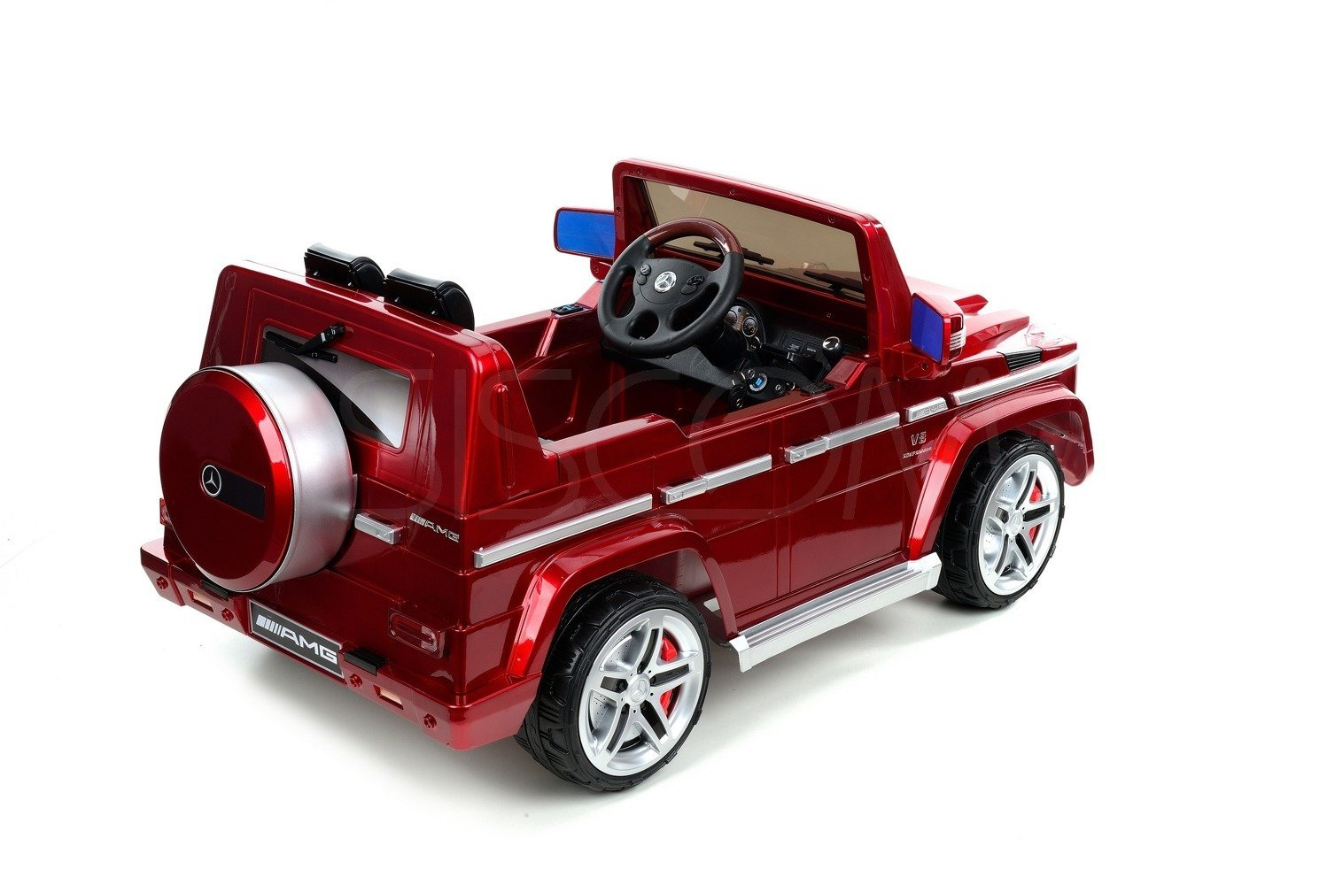Pojazd elektryczny, na akumulator Mercedes G55 na licencji - czerwony - obrazek 5