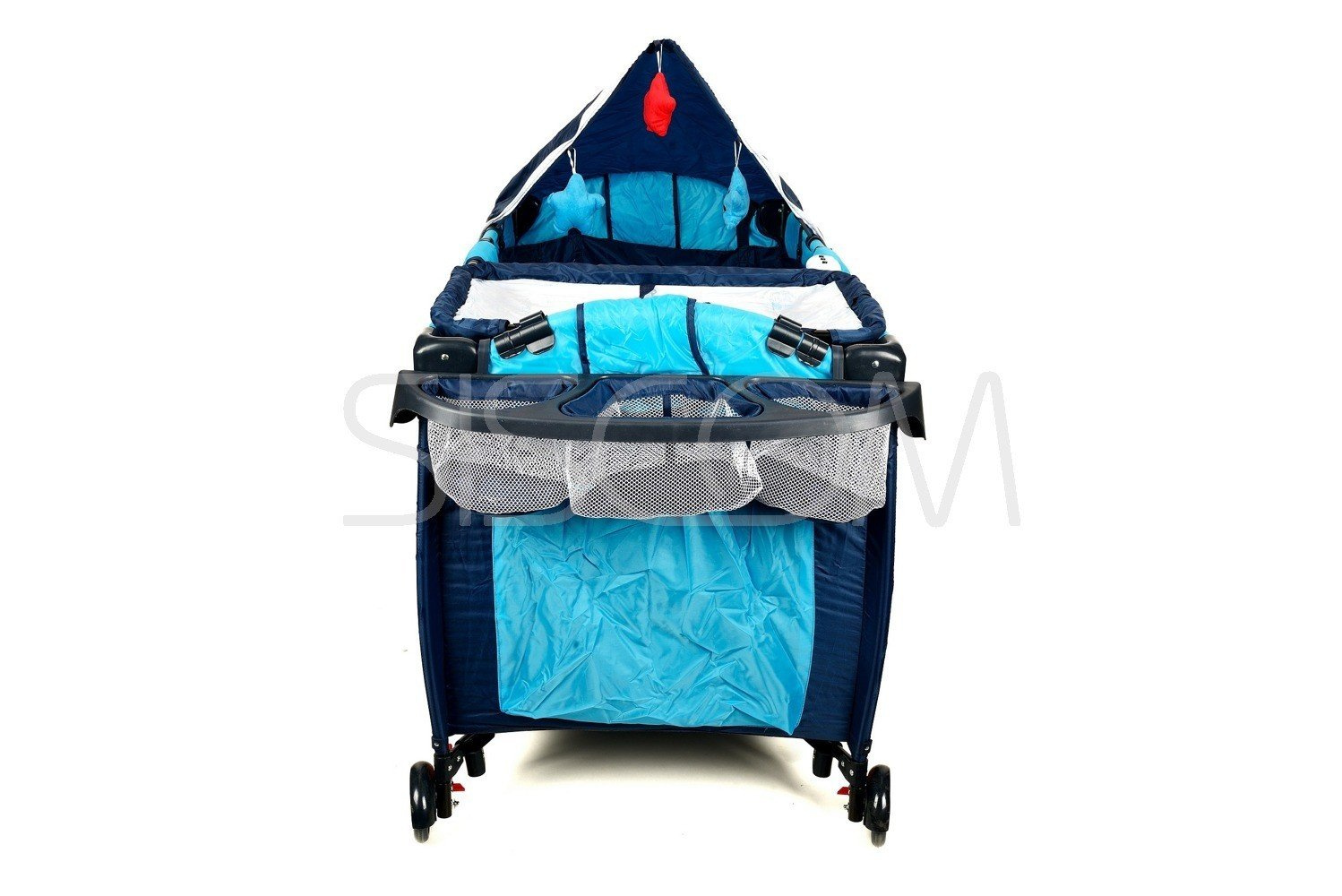 Łóżeczko turystyczne, kojec Premium - ocean - obrazek 35