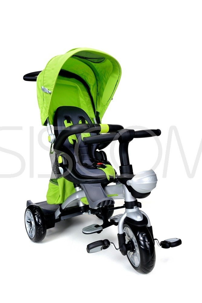 Rowerek trójkołowy z daszkiem Viky Bike Premium - zielony