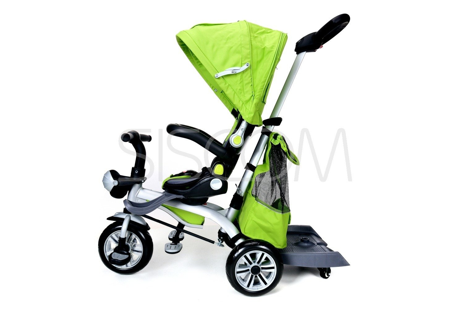 Rowerek trójkołowy z daszkiem Viky Bike Premium - zielony - obrazek 4