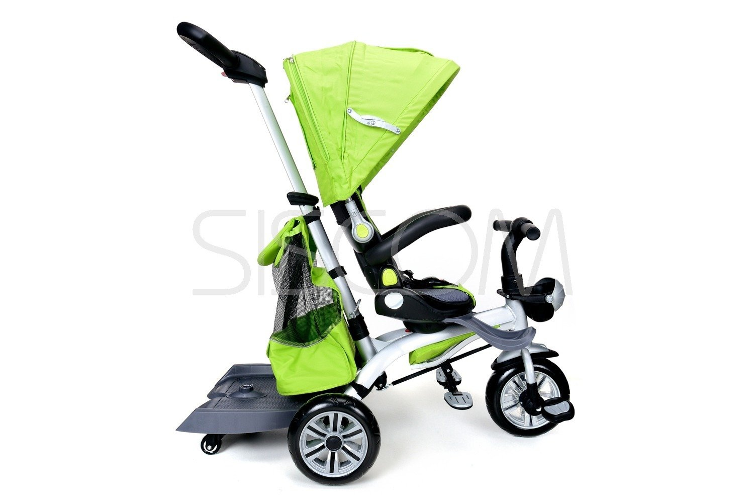 Rowerek trójkołowy z daszkiem Viky Bike Premium - zielony - obrazek 5