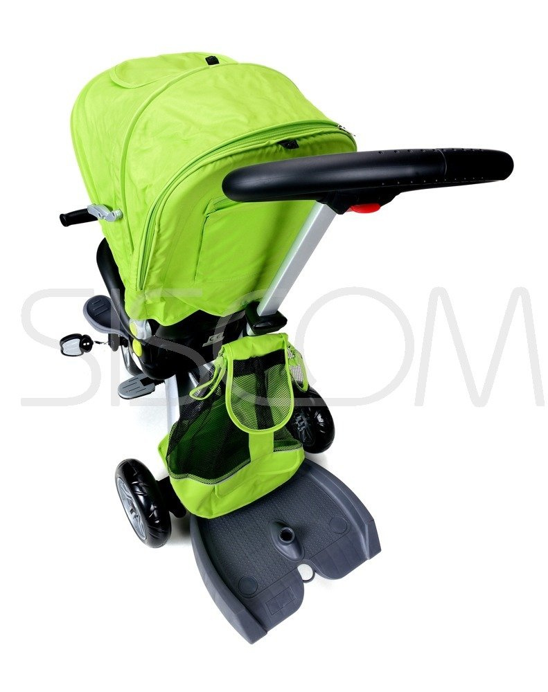 Rowerek trójkołowy z daszkiem Viky Bike Premium - zielony - obrazek 6