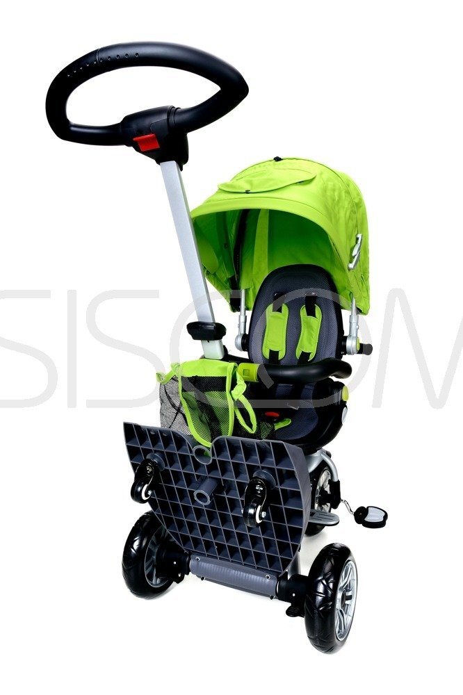 Rowerek trójkołowy z daszkiem Viky Bike Premium - zielony - obrazek 8