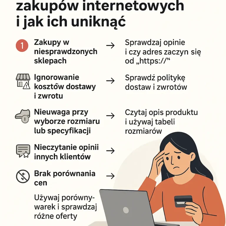 Najczęstsze błędy podczas zakupów w internecie